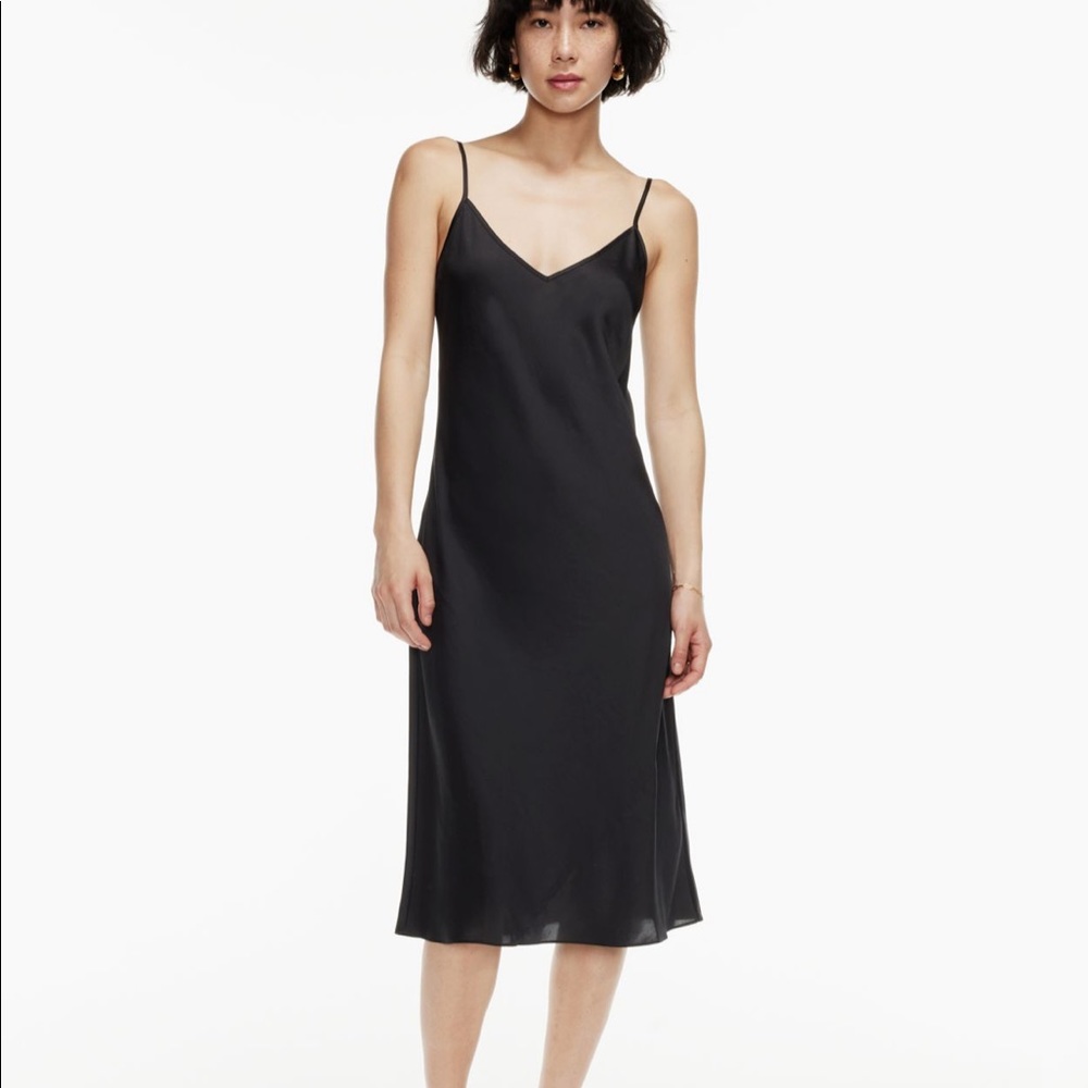 Aritzia Wilfred Only Slip Midi Dress